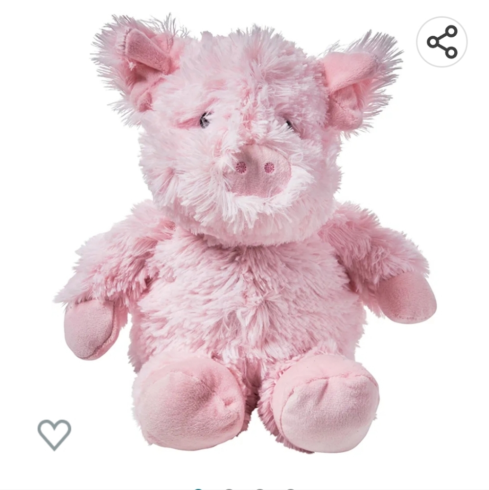Stuffed Animal heatable Pig Lavender infused